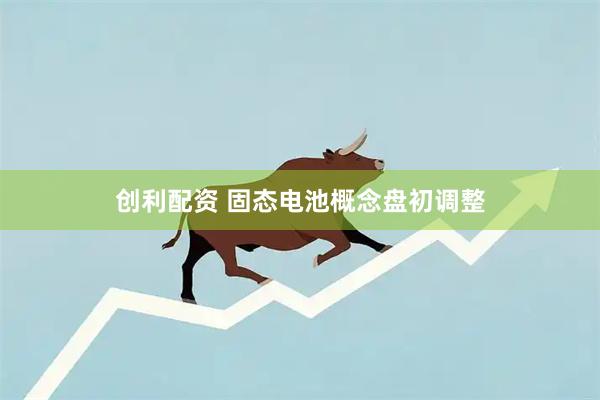 创利配资 固态电池概念盘初调整