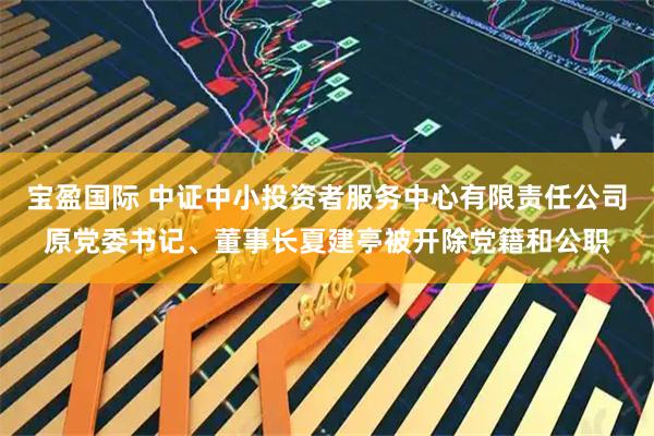 宝盈国际 中证中小投资者服务中心有限责任公司原党委书记、董事长夏建亭被开除党籍和公职